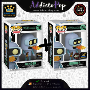 Funko Pop! FUTURAMA [1757] - Bender (Speciality Series Exclusive) (Commune+GITD Chase) 