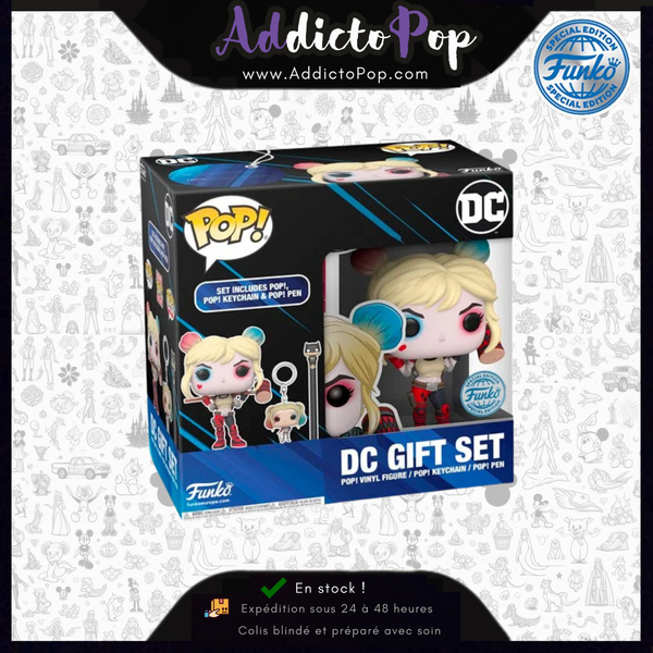 Funko Box Collector DC Comics - Harley Quinn (Special Edition) + Pop! Pen Harley Quinn + Keychain Harley Quinn (Exclusive)