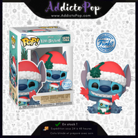 Funko Pop! Disney Lilo & Stitch [1522] - Stitch Unwrapping Gift (Holiday) (Special Edition)