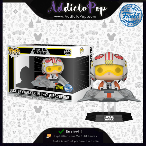 Funko Pop! Star Wars : The Empire Strikes Back [662] - Luke Skywalker in T-47 Airspeeder (Special Edition)