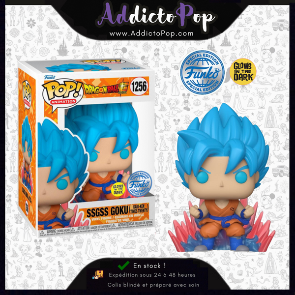 Funko Pop! Dragon Ball Super [1256] - SSGSS Goku (Kaio-Ken Times Twenty) (GITD) (Special Edition)