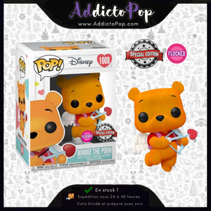 Funko Pop! Winnie The Pooh [1008] - Winnie The Pooh (Valentine's Day) (Flocked) (Special Edition) 