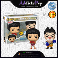 Funko Pop! One Piece [2-Pack] - Luffy & Foxy (Battle) (Chase) (Special Edition)