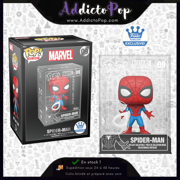 Funko Pop! MARVEL Spider-Man [09] - Spider-Man (Die Cast) (Funko Shop Exclusive)