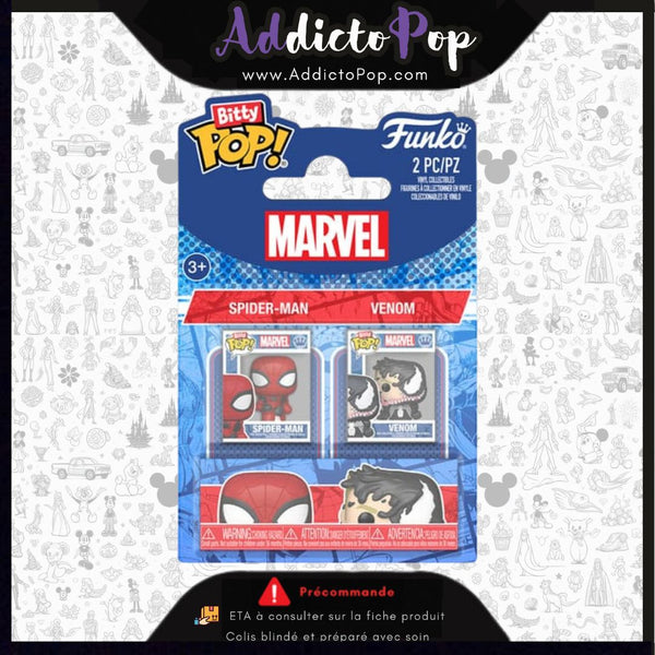 Funko Bitty Pop! Marvel Spider-Man [2-Pack] - Spider-Man/Venom