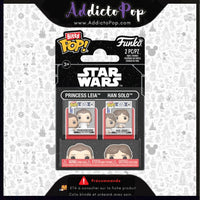 Funko Bitty Pop! Star Wars Episode V : L'Empire contre-attaque [2-Pack] - Princess Leia/Han Solo