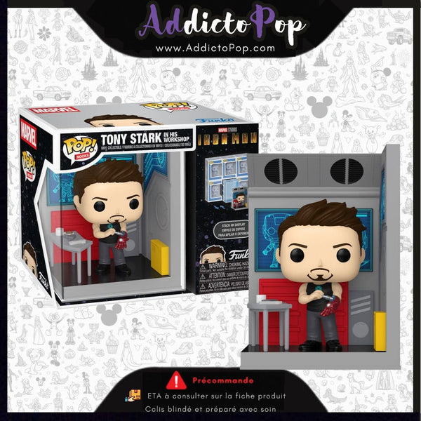 Funko Pop! Book Nook Marvel Iron Man - Tony Stark in His Workshop