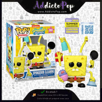 Funko Pop! Premium Bob L'éponge [2001] - Spongebob Cleaning (2025 Summer Convention Exclusive)