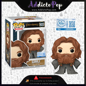 Funko Pop! The Lord of the Rings (Le seigneur des anneaux) [1833] - Gimli (Funko Shop Exclusive) 🕓[ETA:09/2025]