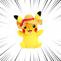 Peluche Pokémon Pikachu Summer Hat 20cm