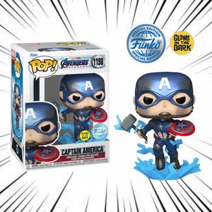 Funko Pop! Marvel Avengers 4 : Endgame [1198] - Captain America (GITD & Metallic) (Special Edition)