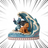 Lilo & Stitch Catch the Wave Figurine - Disney Traditions 13cm