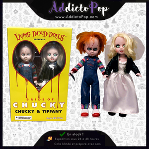 Chucky Living Dead Dolls Poupée 2-Pack Chucky & Tiffany 25cm
