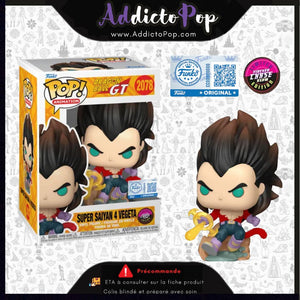 Funko Pop! Dragon Ball GT [2078] - Super Saiyan 4 Vegeta (Flocked) (GITD Chase) (Special Edition) 🕓[ETA:10/2025]