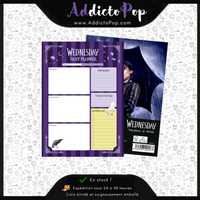 Bloc Notes Mercredi Addams (Wednesday Addams) - Planning Quotidien A5