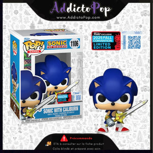 Funko Pop! Sonic The Hedgehog [1106] - Sonic with Caliburn (2025 Fall Convention Exclusive) 🕓[ETA:10/2025]