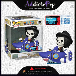 Funko Pop! One Piece [141] - Brook with Shark Submerge (2025 Fall Convention Exclusive) 🕓[ETA:10/2025]