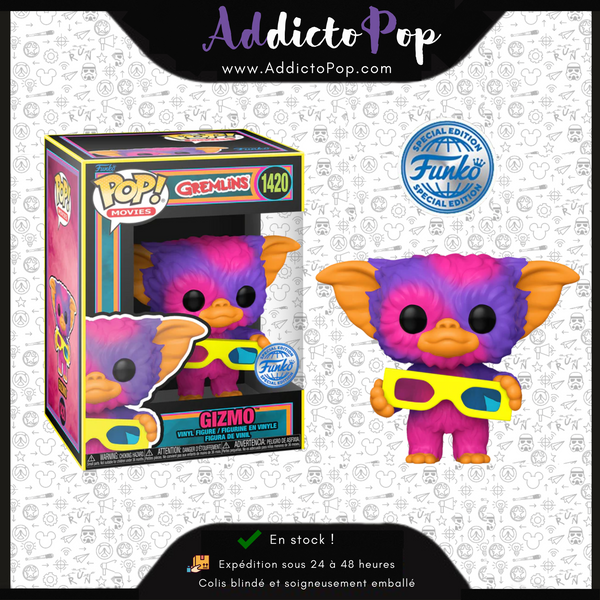 Funko Pop! Gremlins [1420] - Gizmo with 3D Glasses (Black Light) (Special Edition)