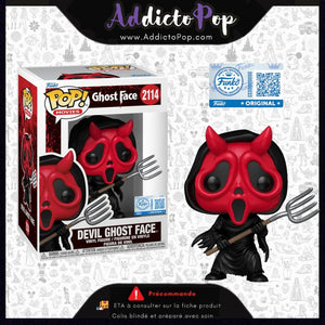Funko Pop! Ghost Face (SCREAM) [2114] - Ghost Face Devil Face with Pitchfork (Special Edition) 🕓[ETA:09/2026]