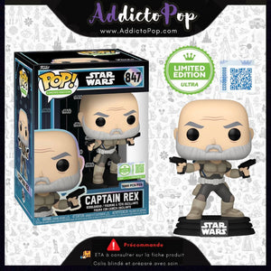 Funko Pop! Star Wars [847] – Captain Rex (No Helmet) (Limited Edition Ultra) (5.000 Pcs) 🕓[ETA:08/2026]