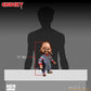 MezcoToys Bride of Chucky – Poupée MDS Mega Scale Talking Scarred Chucky 38 cm with Sound