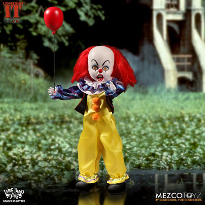 Ça (IT) 1990 – Poupée Living Dead Dolls Pennywise (Grippe-Sou) 25 cm | Mezco Toyz