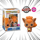 [Boîte endommagée] Funko Pop! Pokémon [580] - Vulpix (Goupix) (Flocked) (Pas de stickers Special Edition)