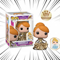 Funko Pop! Disney Ultimate Princess [222] - Cinderella with Pin (Funko Gold Shop Exclusive)