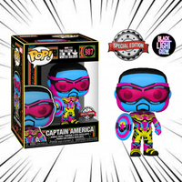 Funko Pop! Marvel The Falcon and the Winter Soldier [987] - Captain America Black Light (Special Edition)