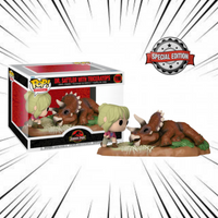 Funko Pop! Jurassic Park [1198] - Dr. Ellie Sattler with Triceratops (Special Edition)