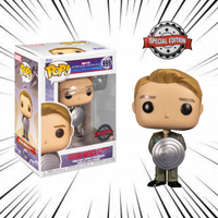 Funko Pop! Marvel Captain America The First Avenger [999] - Captain America with Prototype Shield Metallic (Special Edition)