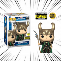 Funko Pop! Marvel Avengers [985] - Loki with Scepter Glow In The Dark (Entertainment Earth Exclusive)