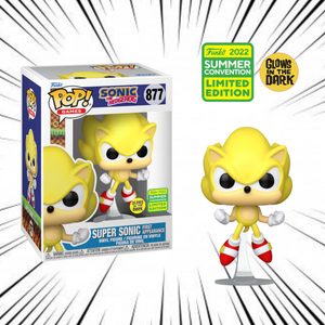 [Damaged Box] Funko Pop! Sonic The Hedgehog [877] - Super Sonic (First Appearance) (2022 Summer Convention Exclusive) 