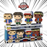 Funko Pop! Stranger Things [4-Pack] - Eleven with Eggos, Mike, Dustin & Lucas 8-BITS (Special Edition)