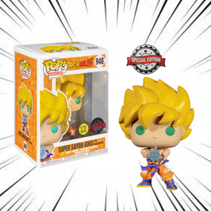 Funko Pop! Dragon Ball Z [948] - Super Saiyan Goku with Kamehameha Wave Glow in the Dark (Special Edition) 