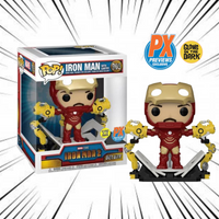 Funko Pop! Iron Man 2 [905] - Iron Man with Gantry (Glow In The Dark) (Px Previews Exclusive)