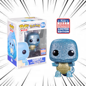 Funko Pop! Pokémon [504] - Squirtle (Squirtle) Diamond Glitter (Funkon 2021 Summer Convention) 