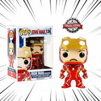 Funko Pop! Marvel Captain America Civil War [136] - Iron Man Unmasked (Special Edition)