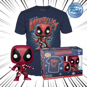 Funko Pop! & Tee Marvel Deadpool [400] - Deadpool Holiday (Metallic) (Special Edition)