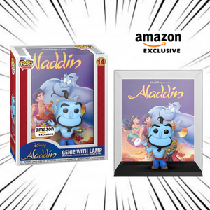 [Boîte endommagée] Funko Pop! Disney VHS Cover Aladdin [14] - Genie with Lamp (Amazon Exclusive)