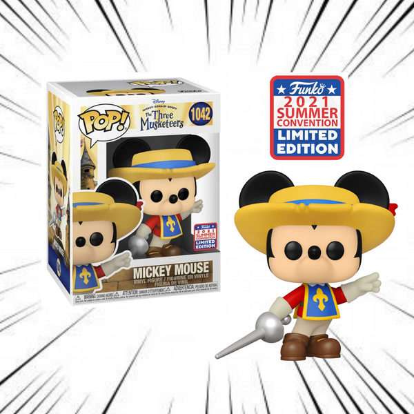 Funko Pop! Mickey, Donald, Goofy : The Three Musketeers [1042] - Mickey Mouse (Funkon 2021 Summer Convention)