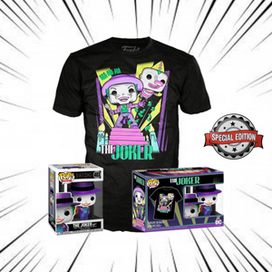 Funko Pop! & Tee Batman (1989) [403] - The Joker with Megaphone Metallic & T-Shirt Box Set (Special Edition)