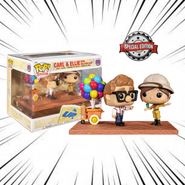 Funko Pop! Disney Up (La Haut) [1152] - Carl & Ellie with Balloon Cart (Special Edition)