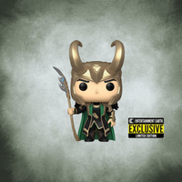 Funko Pop! Marvel Avengers [985] - Loki with Scepter Glow In The Dark (Entertainment Earth Exclusive)