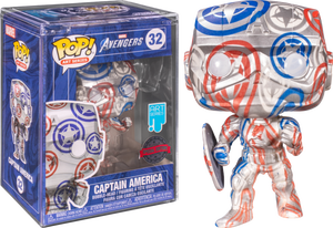 Funko Pop! The Avengers [32]- Captain America in Stark Tech Suit Patriotic Age Artist Series without Pop! Protector (Special Edition)